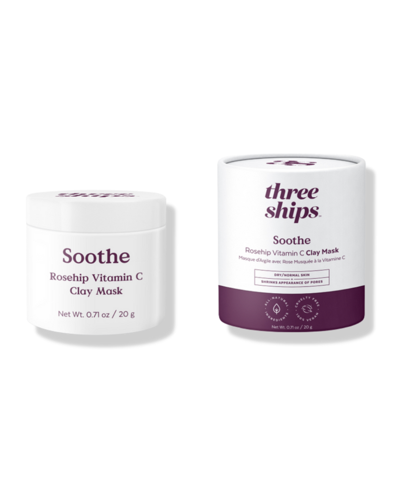 Soothe Rosehip Vitamin C Clay Mask by Three Ships Beauty